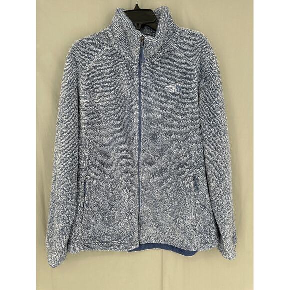 North Face Jacket Womens XXL Blue Osito Fleece Zip TNF Cozy High Pile Outdoors - Picture 1 of 9
